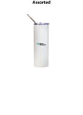 20 oz., Stainless Steel Skinny Tumbler w/ Reusable Straw