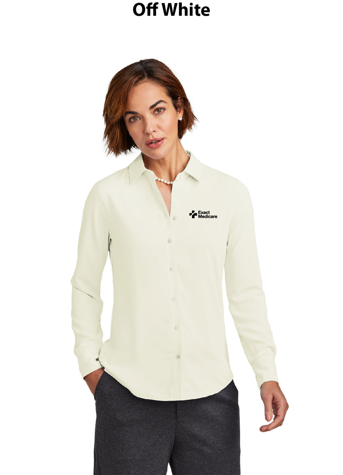 Brooks Brothers Women's Full-Button Satin Blouse