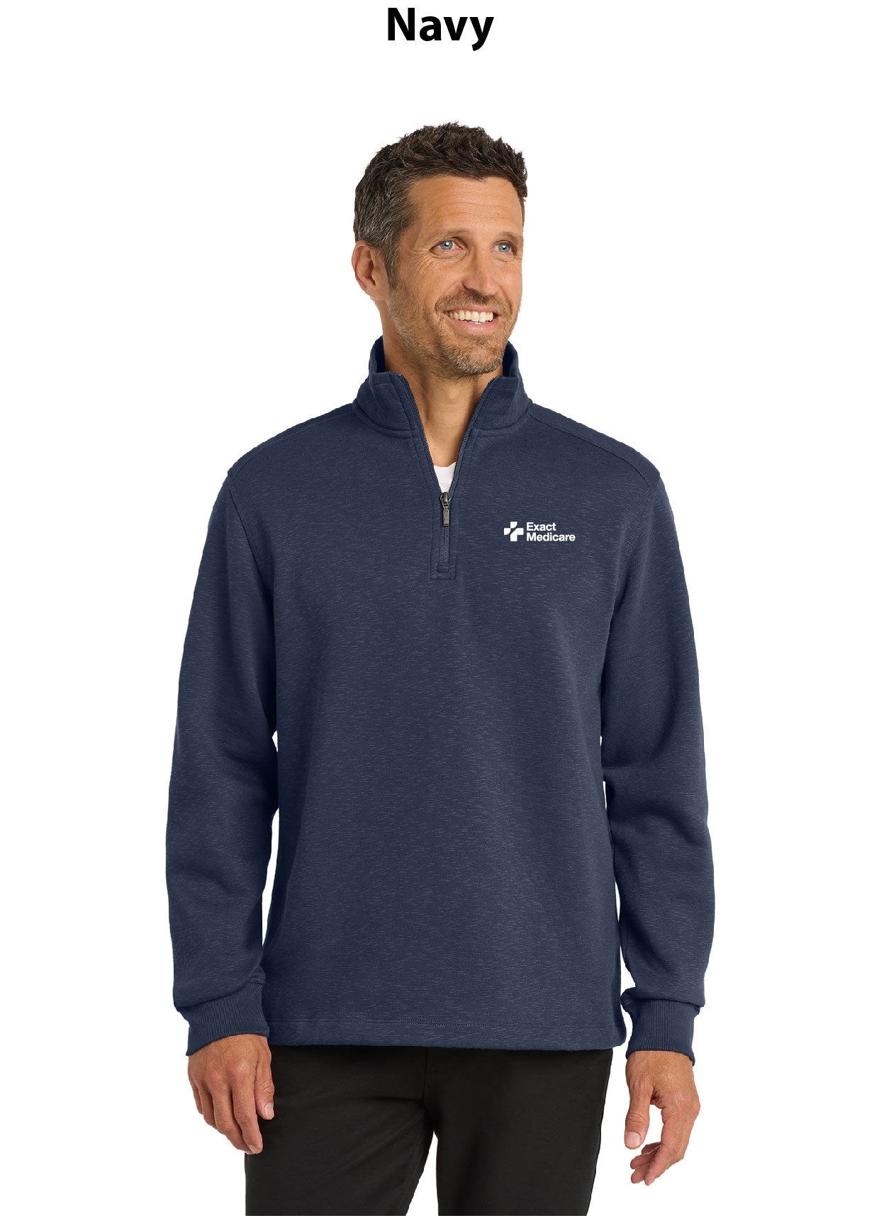 Port Authority Slub Fleece 1/4-Zip Pullover.