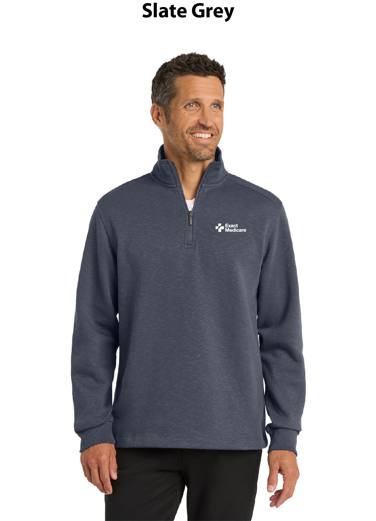 Port Authority Slub Fleece 1/4-Zip Pullover.