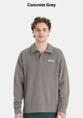 ComfortWash by Hanes Garment-Dyed Polo Collar Sweatshirt