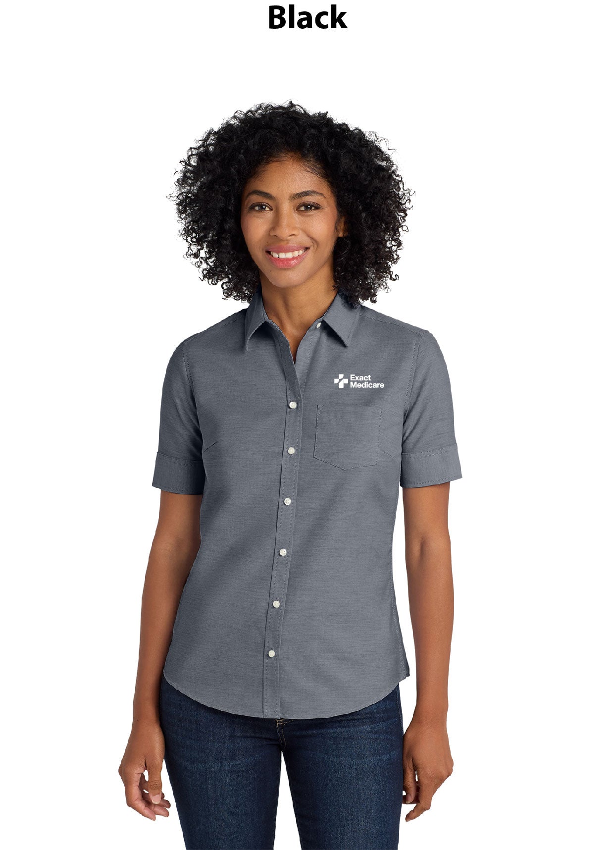 Port Authority Women's Short Sleeve SuperPro Oxford Shirt