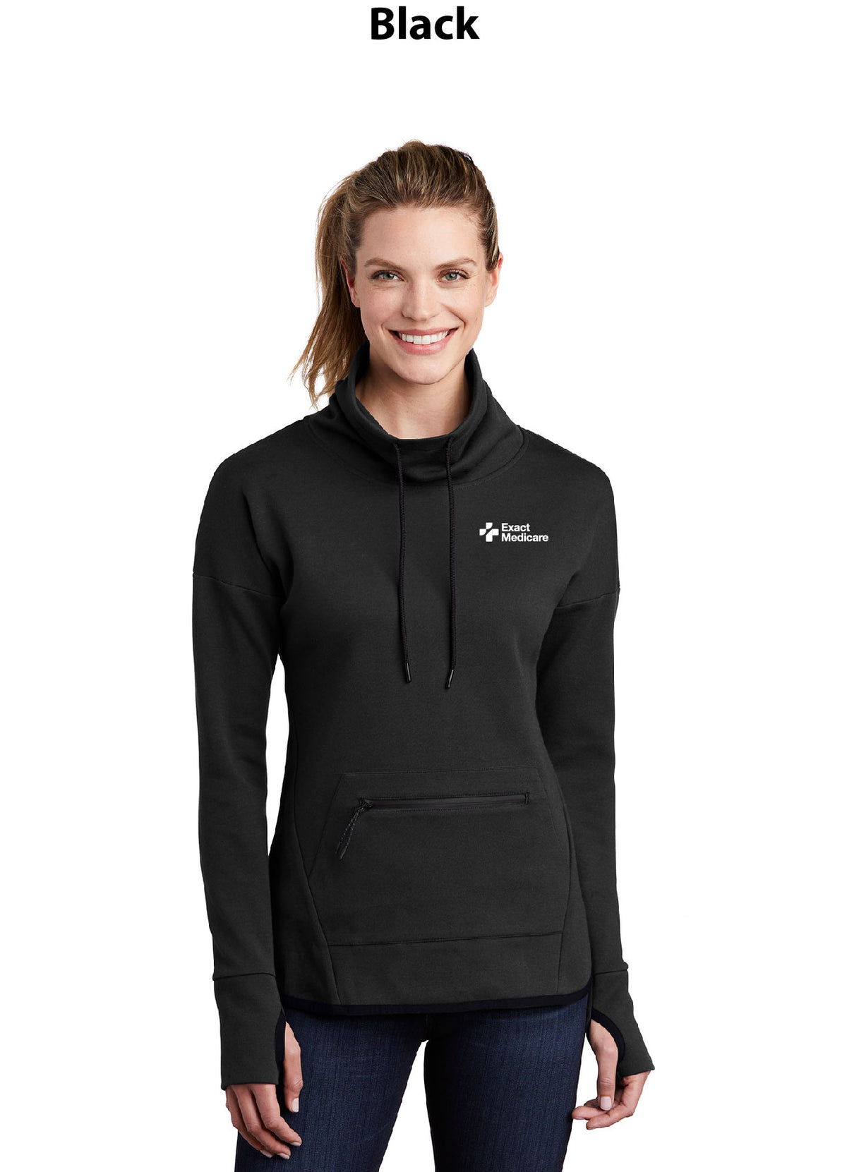 Sport-Tek Women's Triumph Cowl Neck Pullover