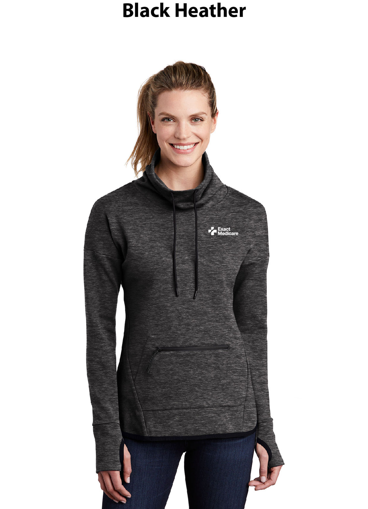 Sport-Tek Women's Triumph Cowl Neck Pullover