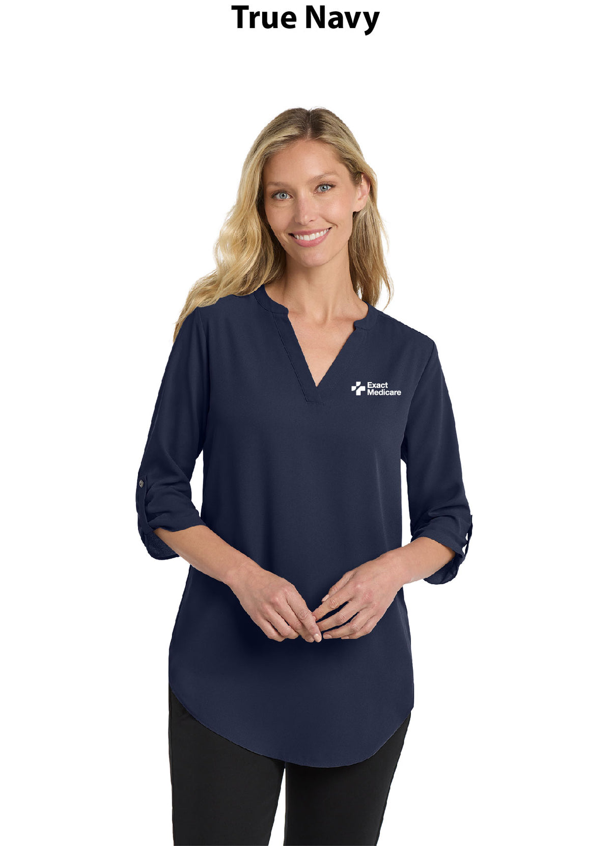 Port Authority Women's 3/4-Sleeve Tunic Blouse.