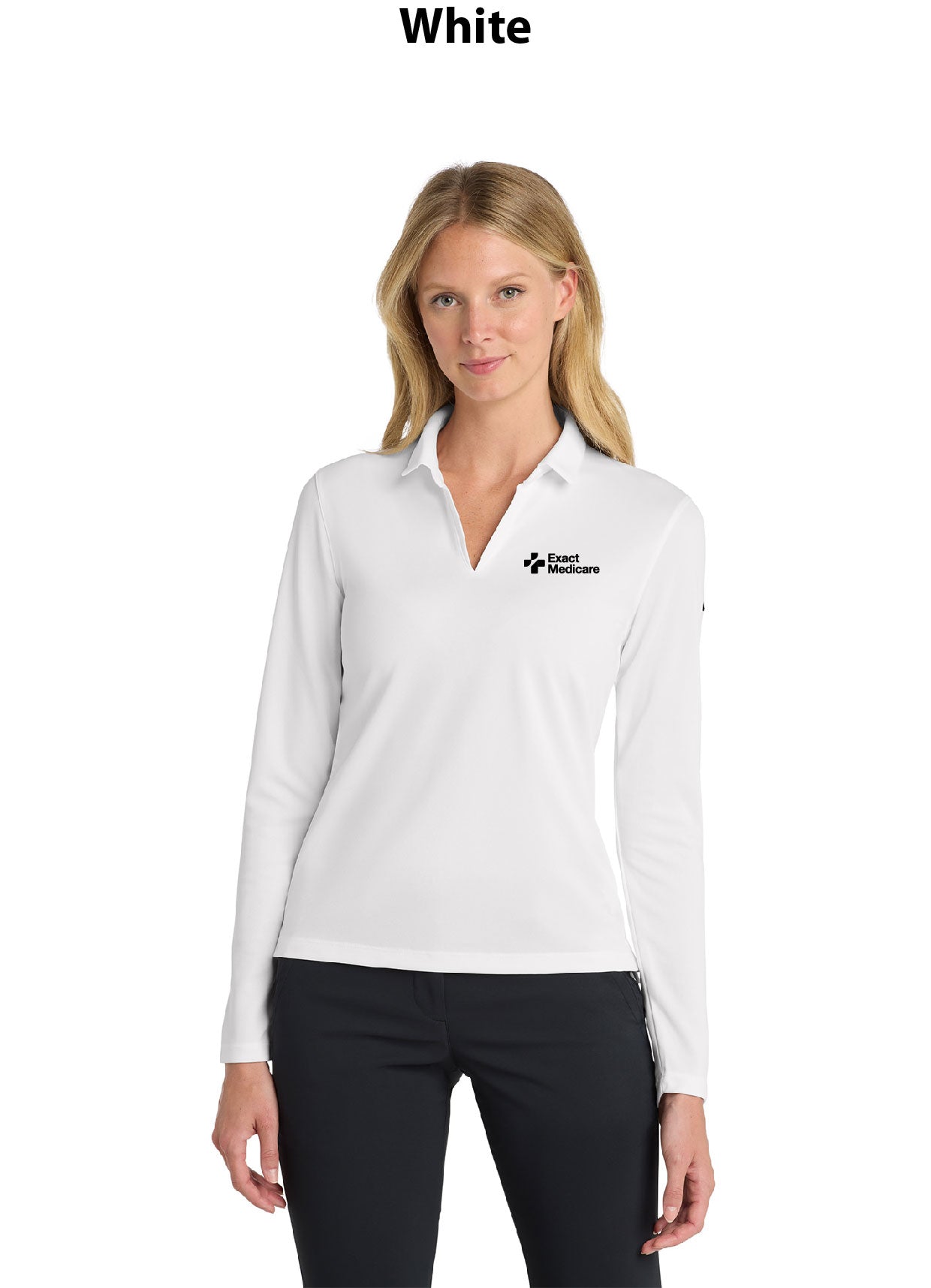Nike Women's Dri-FIT Micro Pique 2.0 Long Sleeve Polo