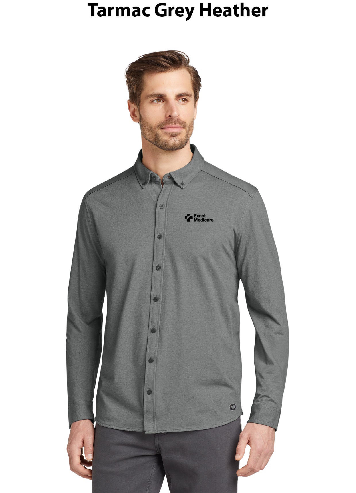 OGIO Code Stretch Long Sleeve Button-Up