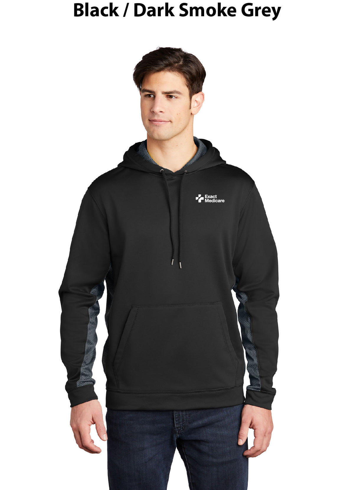 Sport-Tek Sport-Wick CamoHex Fleece Colorblock Hooded Pullover