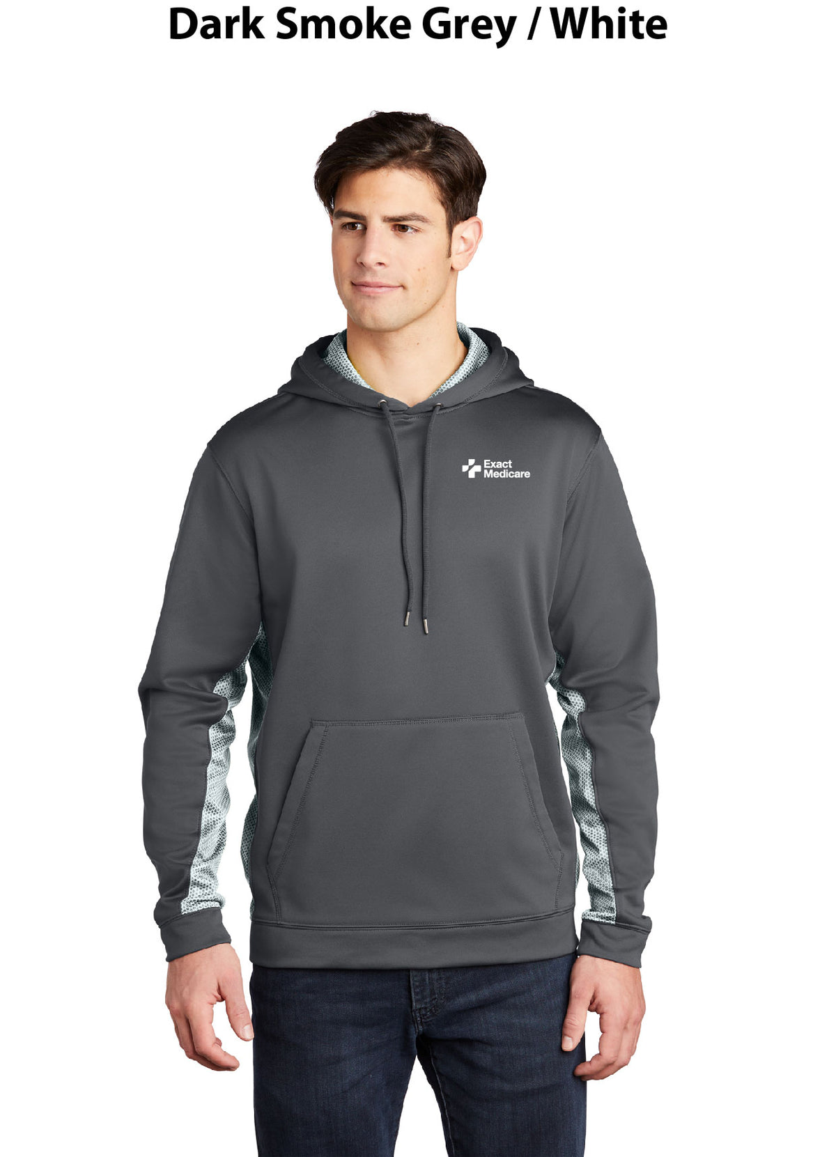 Sport-Tek Sport-Wick CamoHex Fleece Colorblock Hooded Pullover