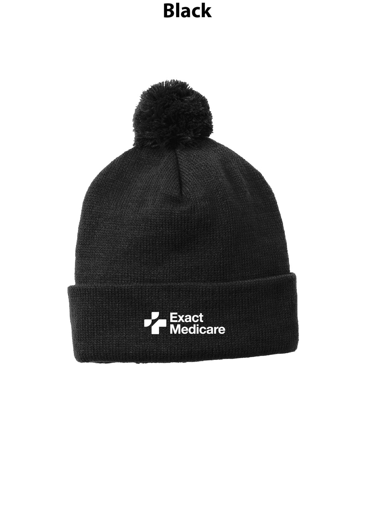 Sport-Tek Solid Pom Pom Beanie