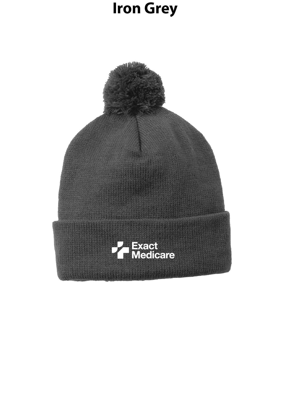 Sport-Tek Solid Pom Pom Beanie